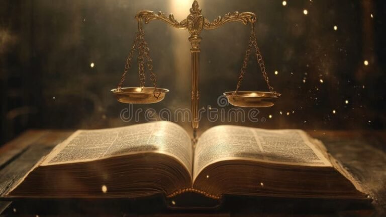 balanca da justica com livro aberto