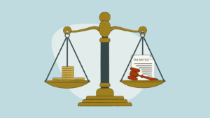 cadeia e balanca da justica lado a lado