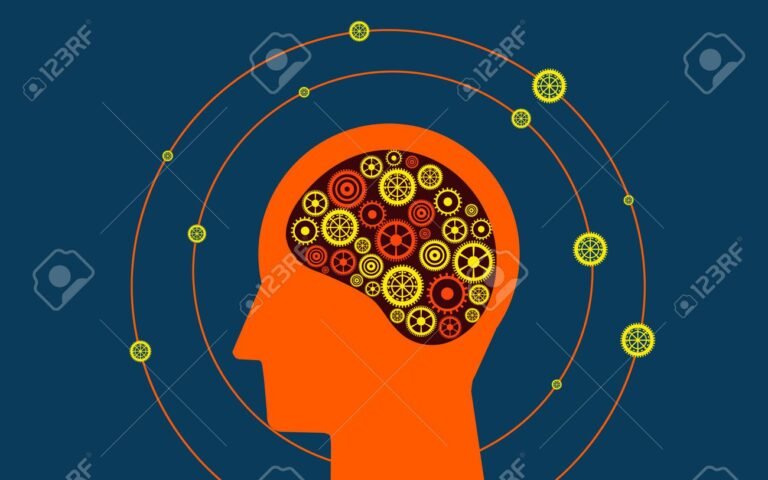 Quais São Os Quatro Pilares Do Pensamento Computacional 2 cerebro humano com engrenagens e circuitos