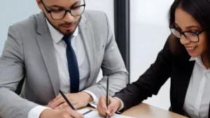 pessoa assinando contrato informal de trabalho