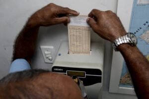 relogio e carteira de trabalho brasileiras