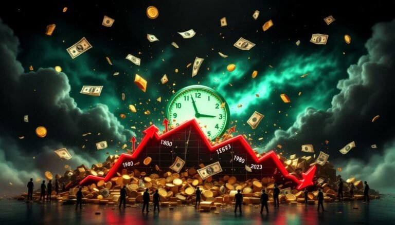 relogio noturno com dinheiro e contrato