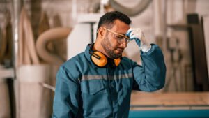 trabalhador em escala em ambiente de trabalho