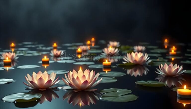 velorio e flores em ambiente sereno